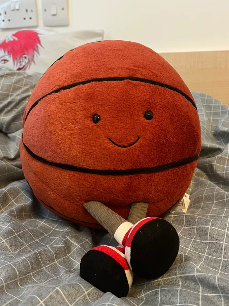 11 inch Sports Friends Football & Basketball Plush Toy Cute Doll Graduation Season Gift