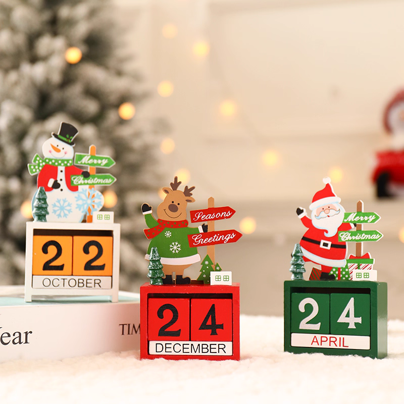 2025 Christmas DIY Advent Calendar Decor Table Ornament Gift for Holiday
