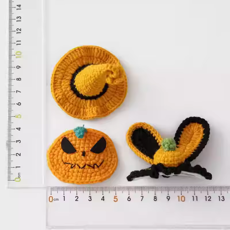 Halloween Crochet Handmade Hairpins and Hairband Hair Accessories for Cosplay Costume Hair Accessories Decorative