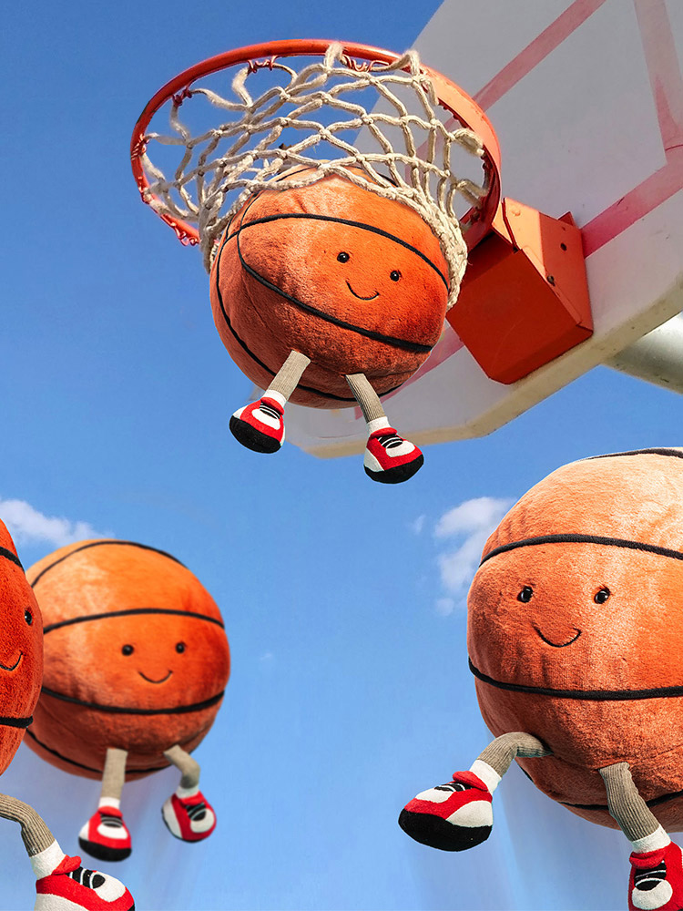 11 inch Sports Friends Football & Basketball Plush Toy Cute Doll Graduation Season Gift