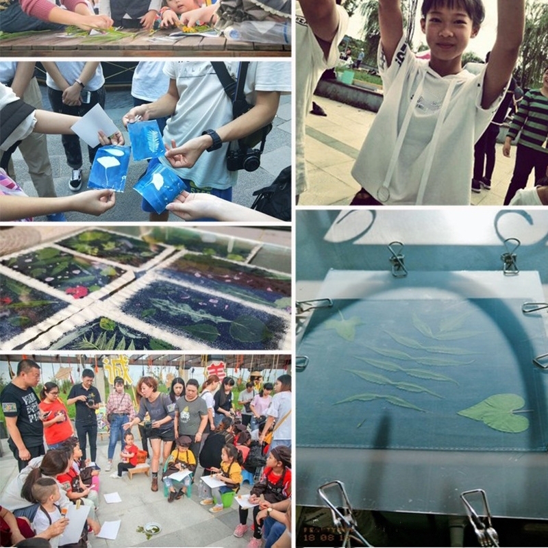 Blue Drying DIY Kits Blue Drying Liquid Printing Paper Pigment Painting Personalized Gift Art Supplies-Apripex