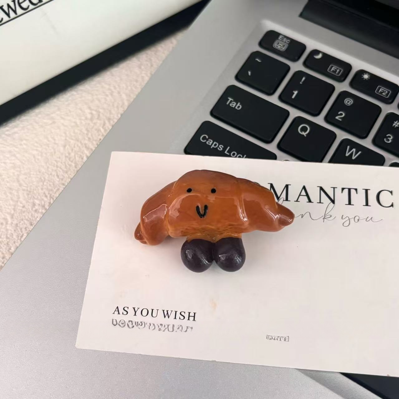 Realistic Alkaline Pretzel Hair Clips Set Artisanal Baguette Croissant