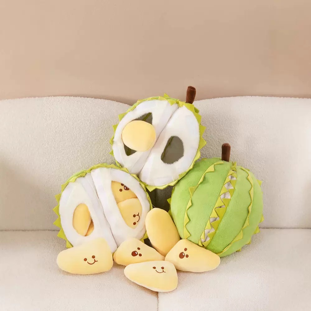 Durian doll decompression creative simulation fruit plush toy can be torn and disassembled