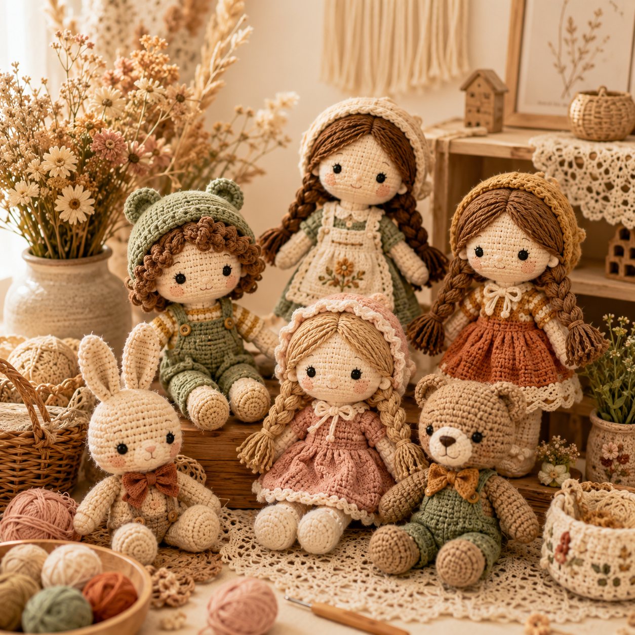 Handmade Crochet Dolls