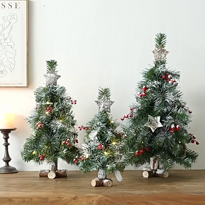 Christmas tree, Christmas ornaments, decorations, Christmas tree desktop ornaments, scene layout, door decorations