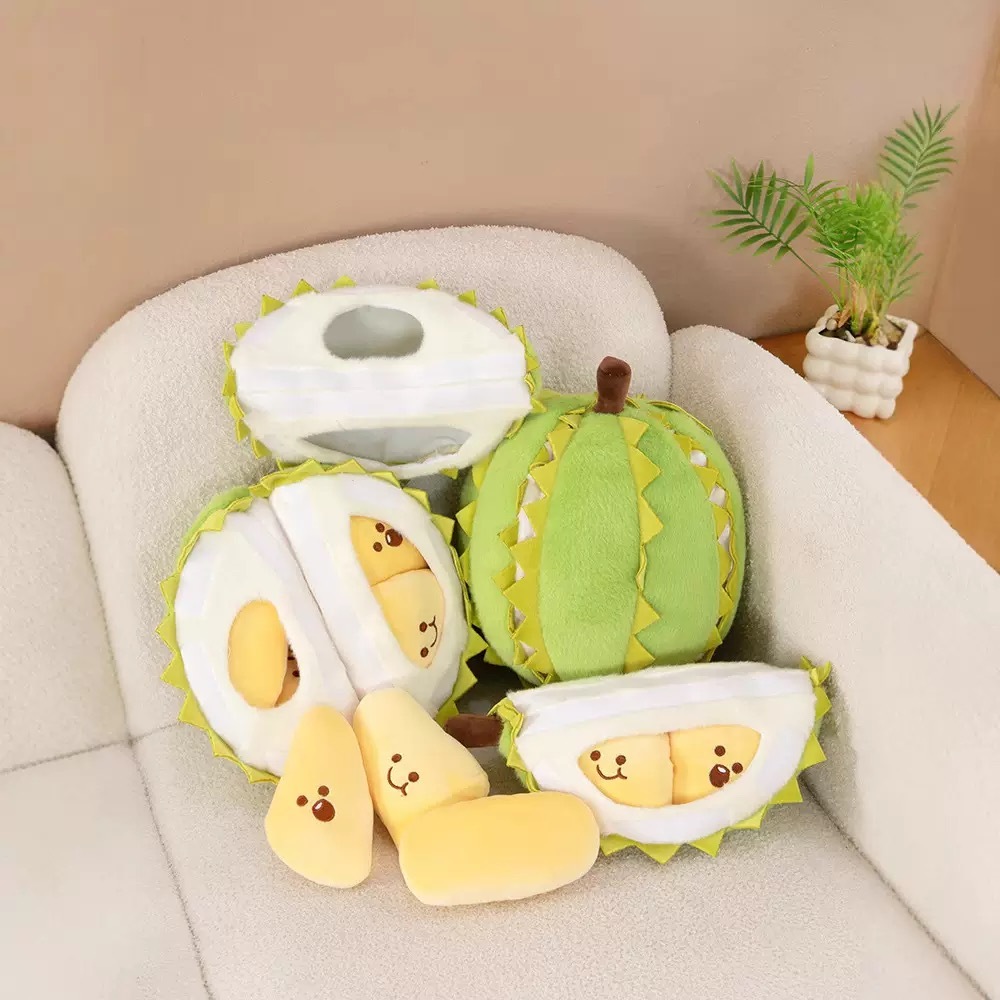 Durian doll decompression creative simulation fruit plush toy can be torn and disassembled