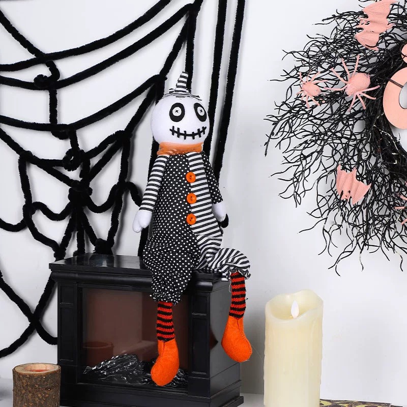16 inch Halloween Decor Horror Pumpkin Ghost Doll Ornaments Decoration