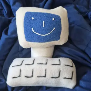 Monster Plush Toy, Green Blue Train Plush Doll, Cute Desk Decor for Workspace, Soft Stuffed Doll for Adults, Unique Gift for Plush Lovers, One Size