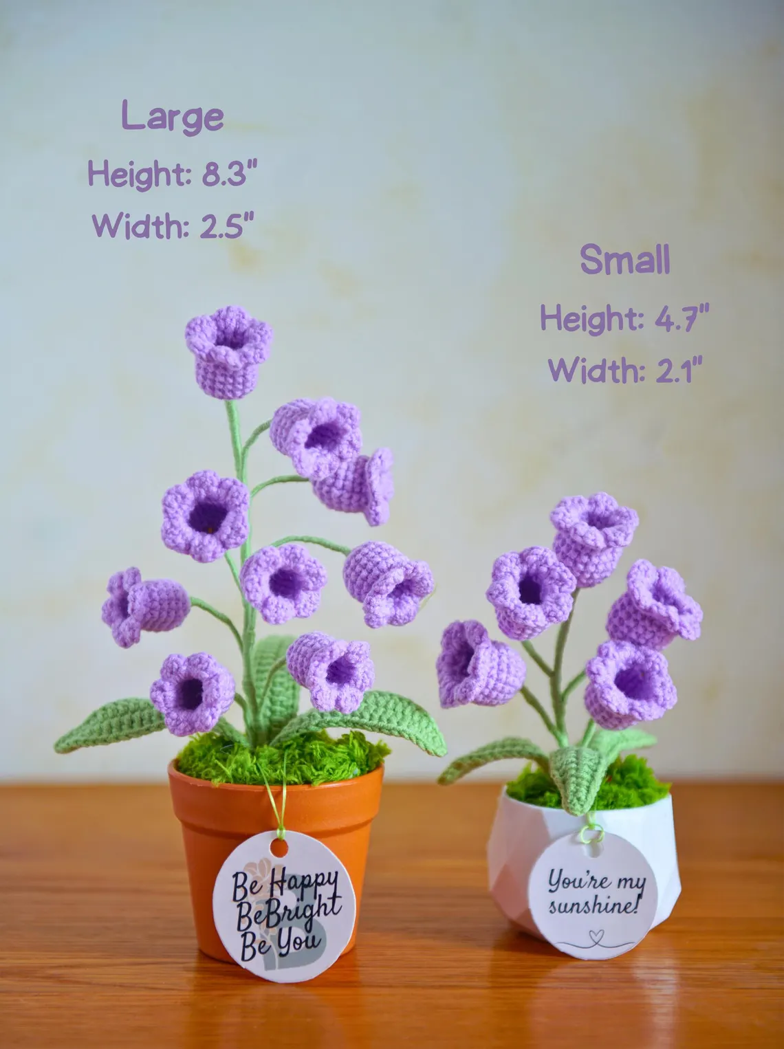 Handmade Crochet Flower Crochet Lily of the Valley Night Light Handmade Knitted Flower Lamp Thanksgiving Gift