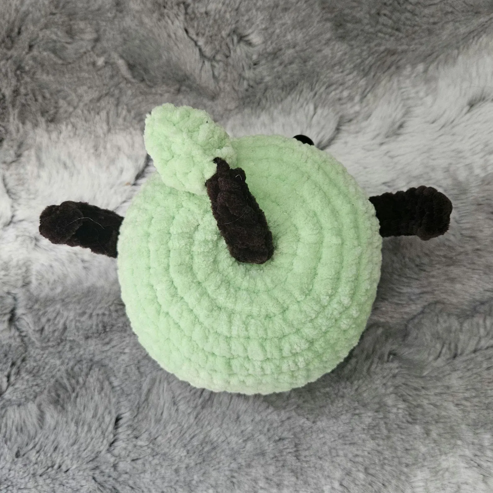 Power Bug Plush Doll, Handmade Crochet Stuffed Doll, Cute Desk Companion for Adults, Workspace Decor and Encouragement Gift
