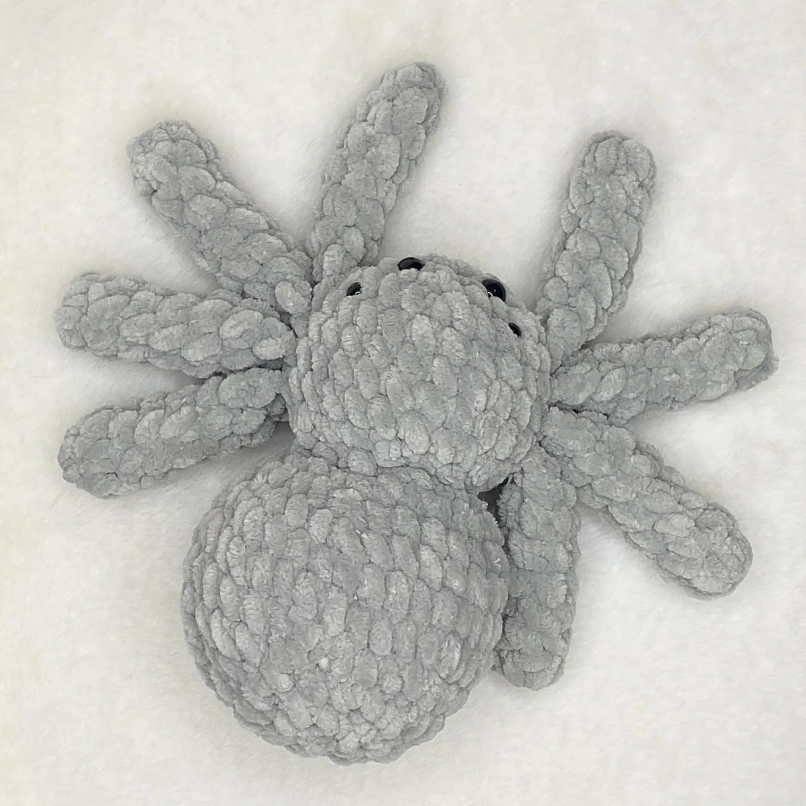 Halloween Spider Plush – Cute Crochet Spider Stuffed Animal, Soft Plush Toy, Halloween Gift for dog