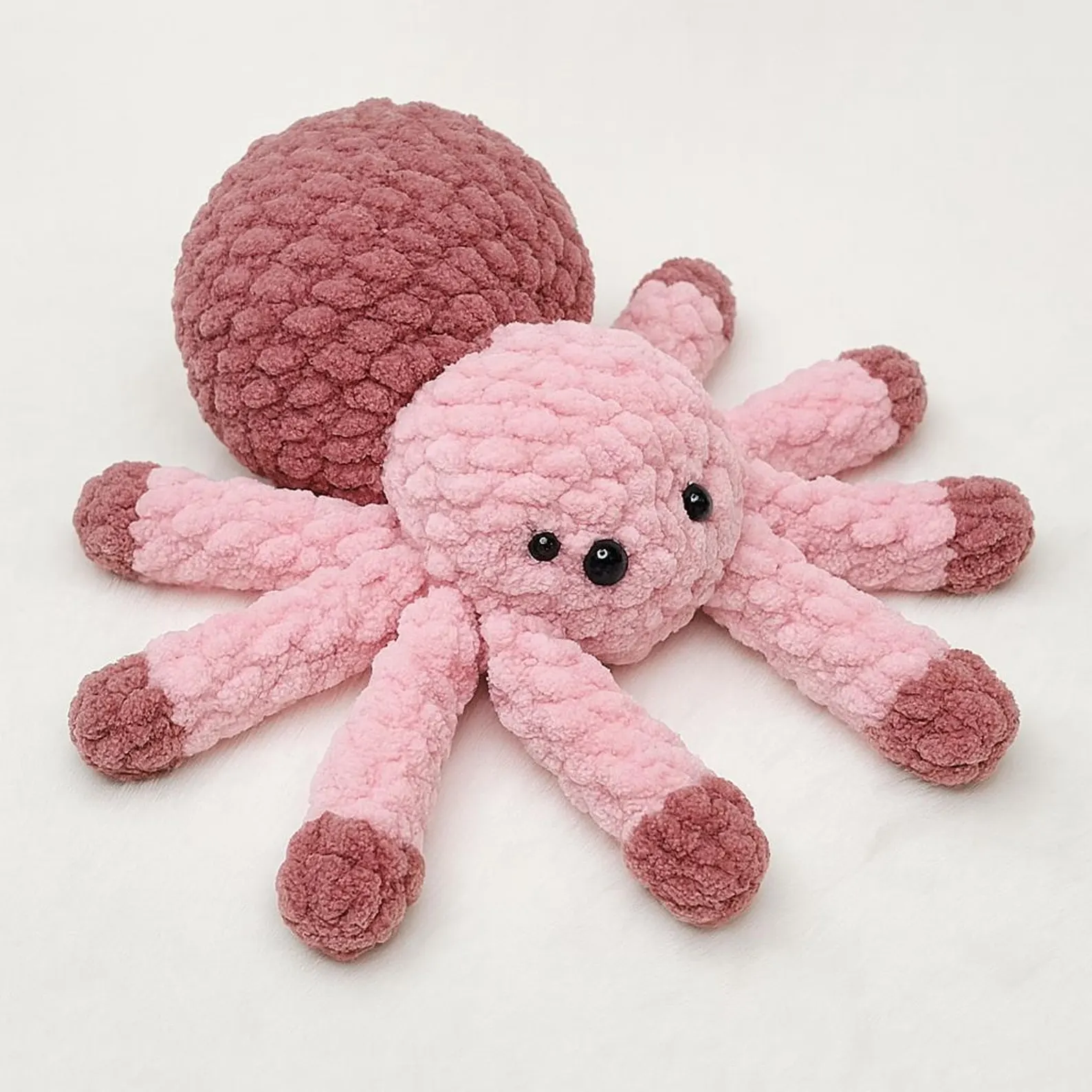 Halloween Spider Plush – Cute Crochet Spider Stuffed Animal, Soft Plush Toy, Halloween Gift for dog