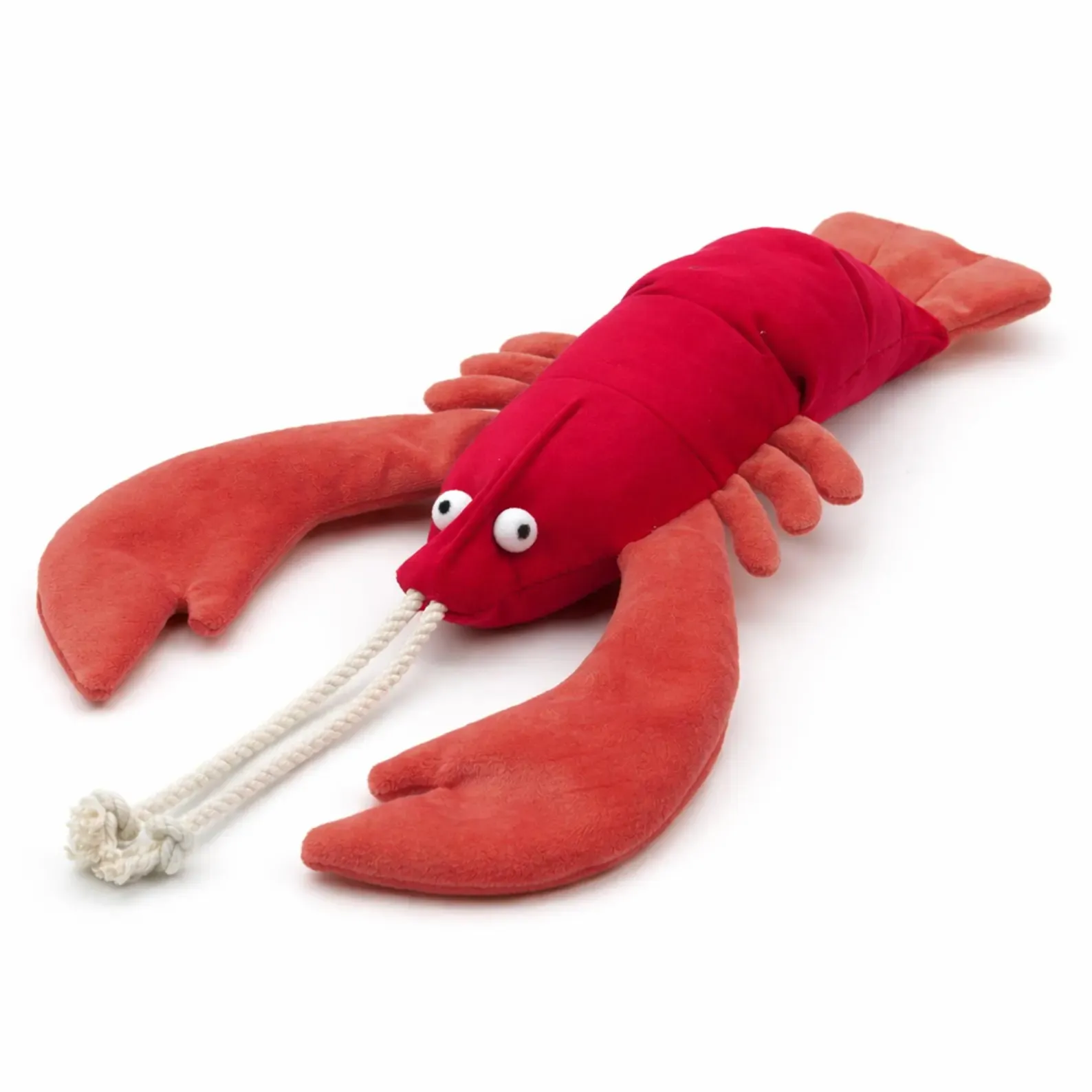 Plush Lobster Dog Toy, Squeaky Interactive Plush Toy for Medium & Large Dogs, Durable Ocean Animal Chew Toy