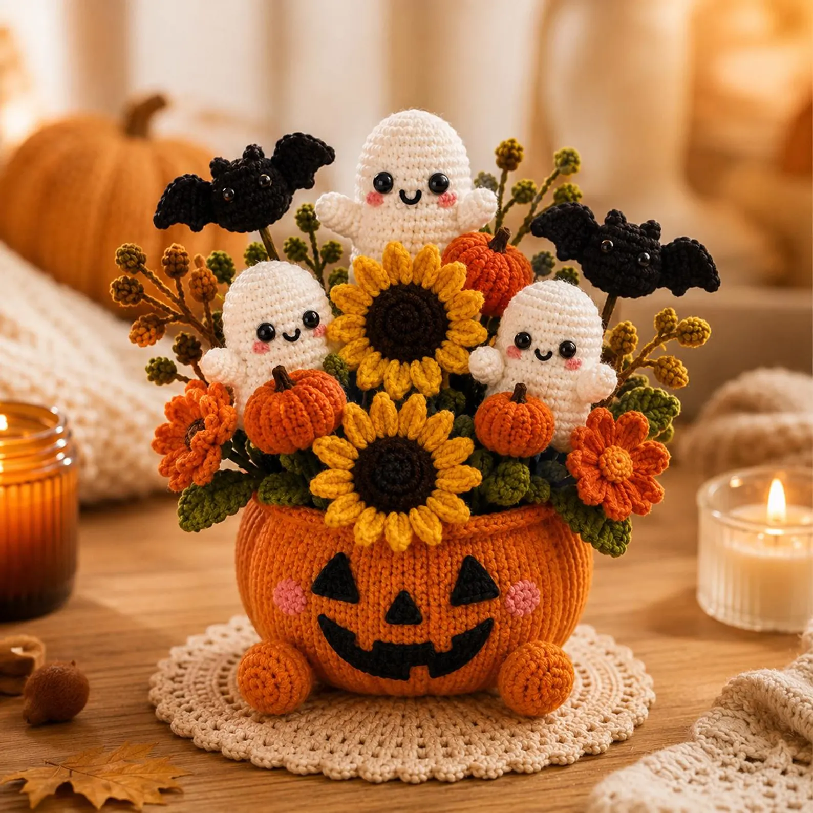 handmade crochet dolls for halloween