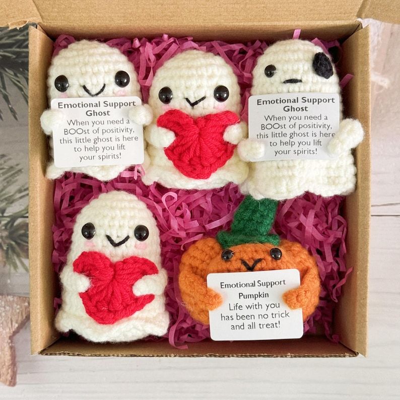 Halloween Crochet Ghost with Pumpkin Halloween Pumpkin Perfect for Trick-or-treat Gifts or as a Surprise During the Spooky Season-Apripex