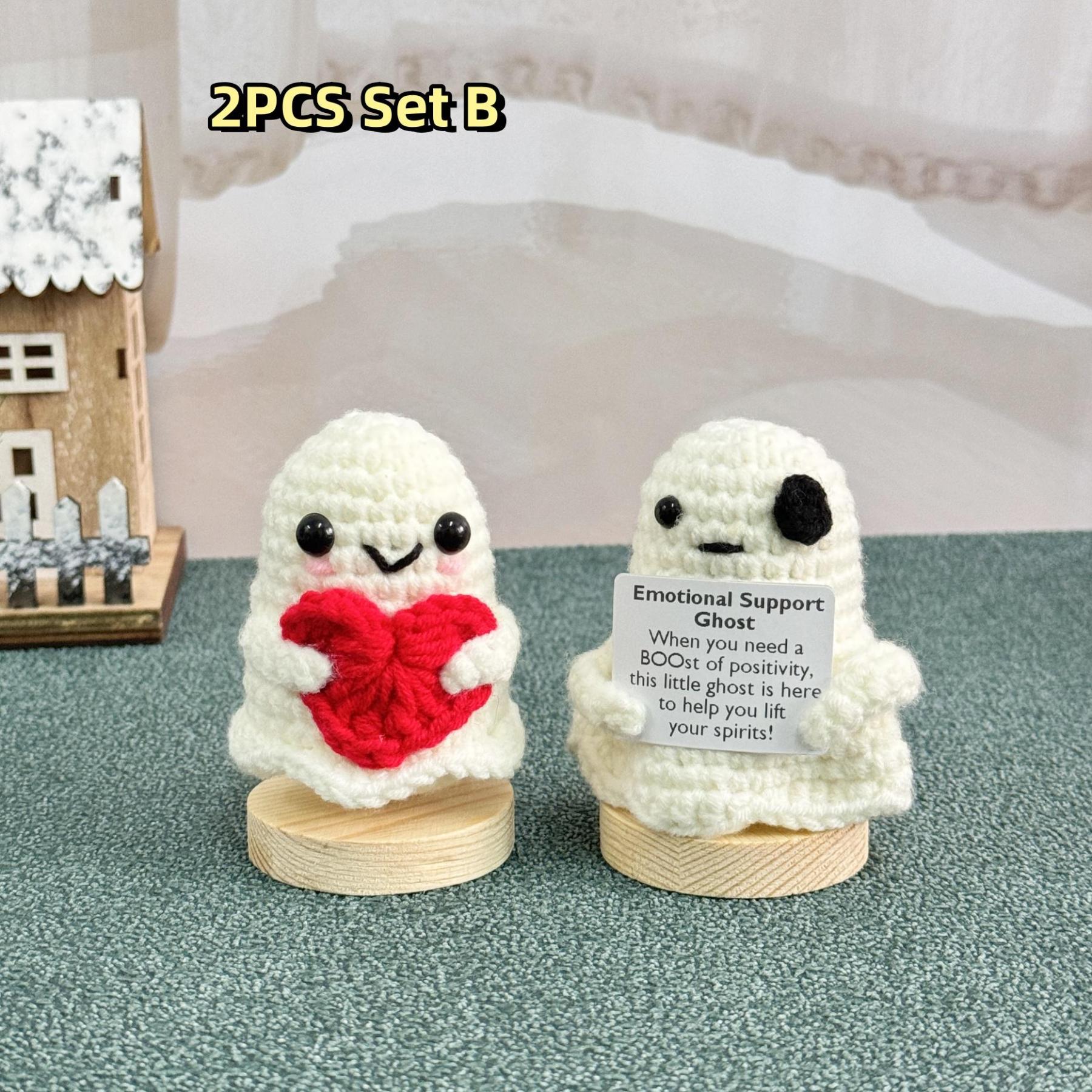 Halloween Crochet Ghost with Pumpkin Halloween Pumpkin Perfect for Trick-or-treat Gifts or as a Surprise During the Spooky Season-Apripex