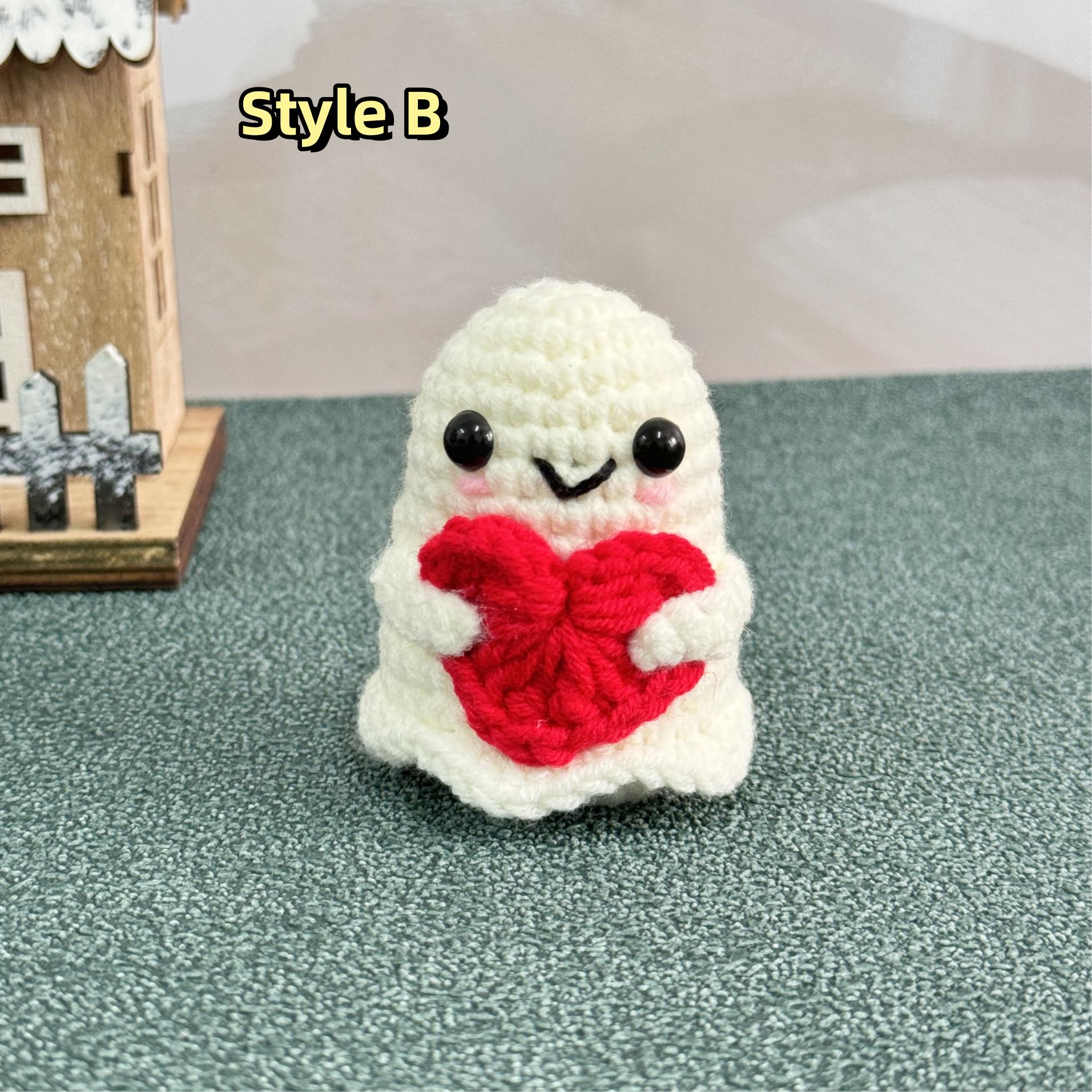 Halloween Crochet Ghost with Pumpkin Halloween Pumpkin Perfect for Trick-or-treat Gifts or as a Surprise During the Spooky Season-Apripex