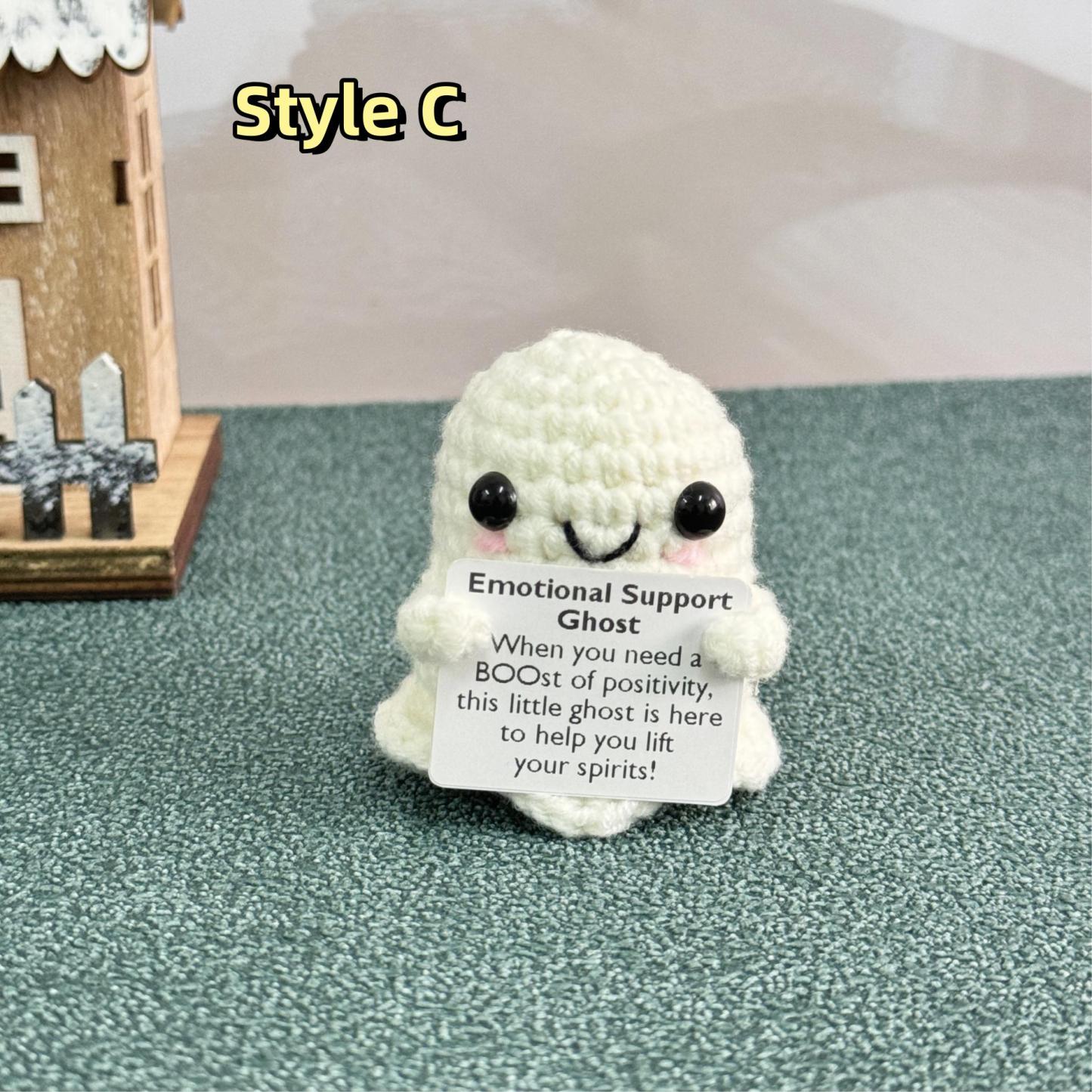 Halloween Crochet Ghost with Pumpkin Halloween Pumpkin Perfect for Trick-or-treat Gifts or as a Surprise During the Spooky Season-Apripex