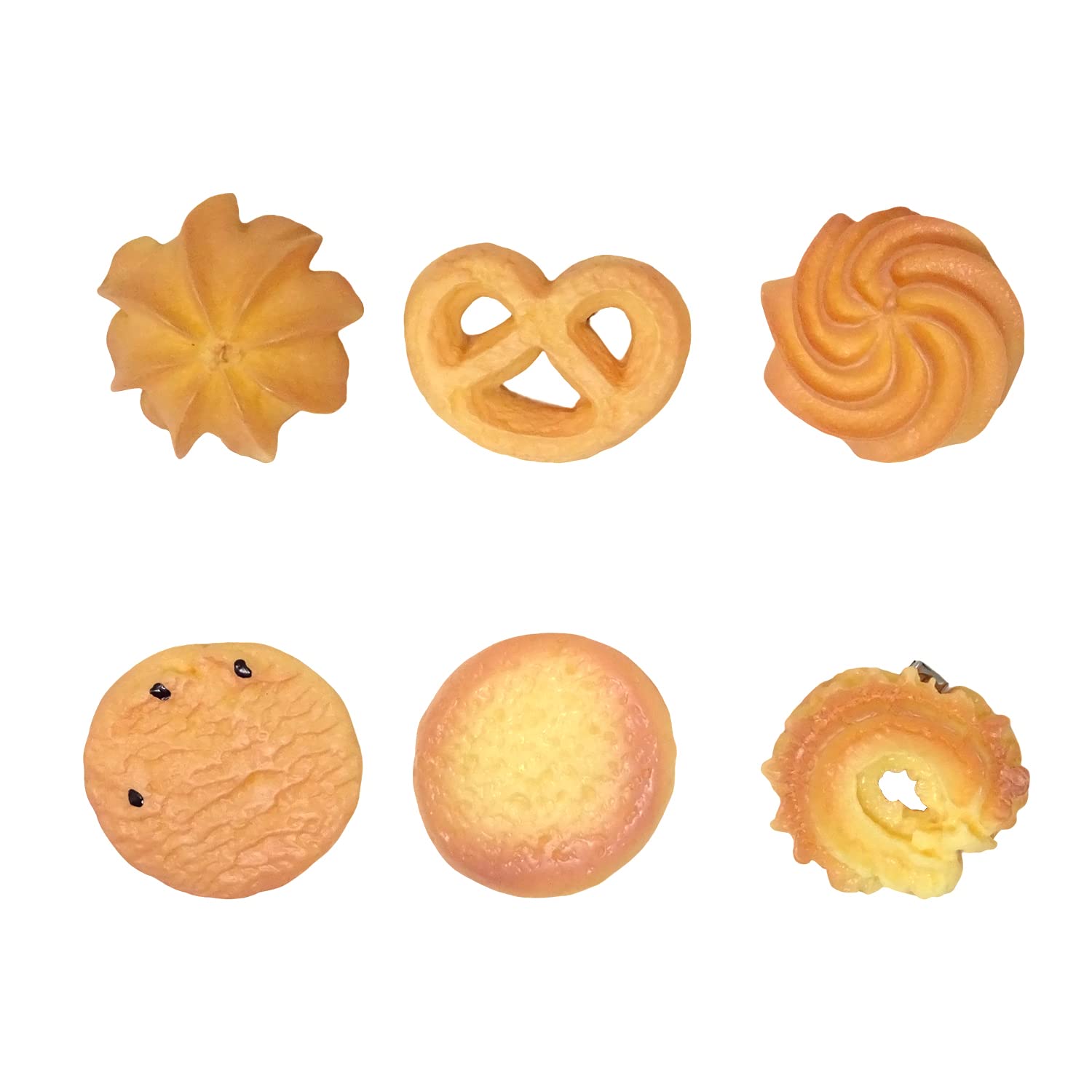 6pc Kawaii Resin Hair Clips for Girls Birthday Party
