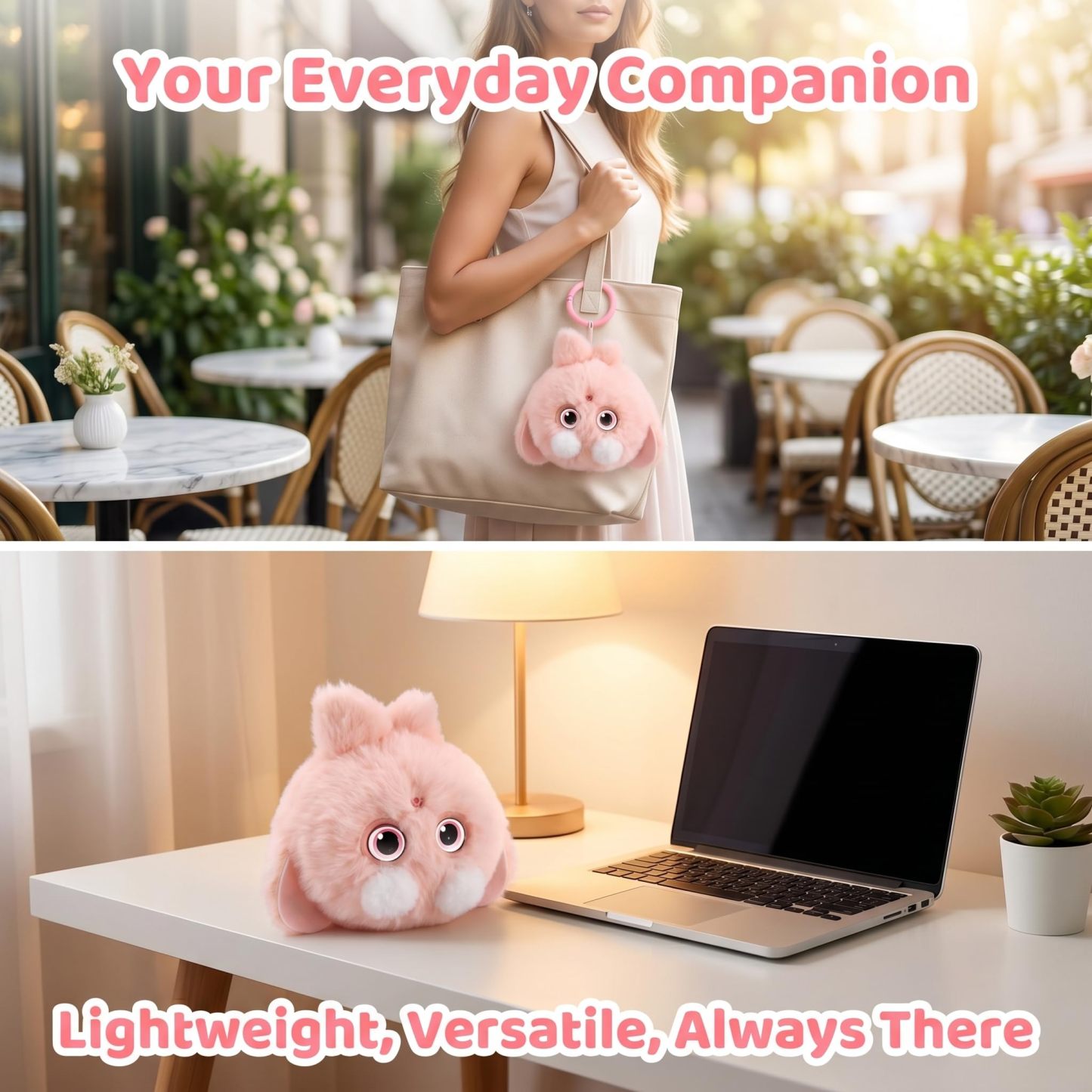 AI Plush Doll Interactive Talking Stuffed Animal Cute Smart Bag Charm