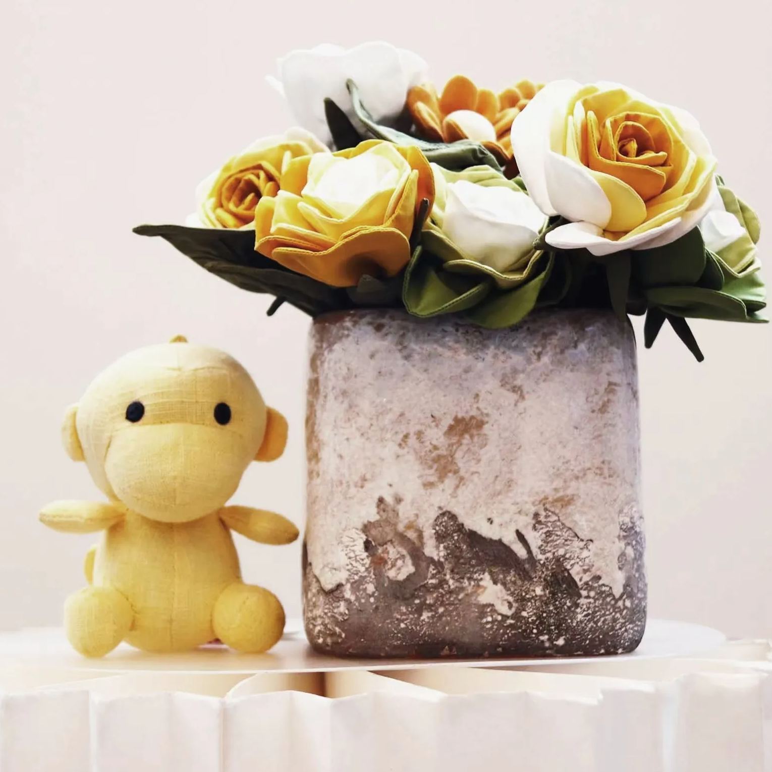 Romantic Simulation flowers Snow Mountain Rose diy vintage floral cotton fabric roses