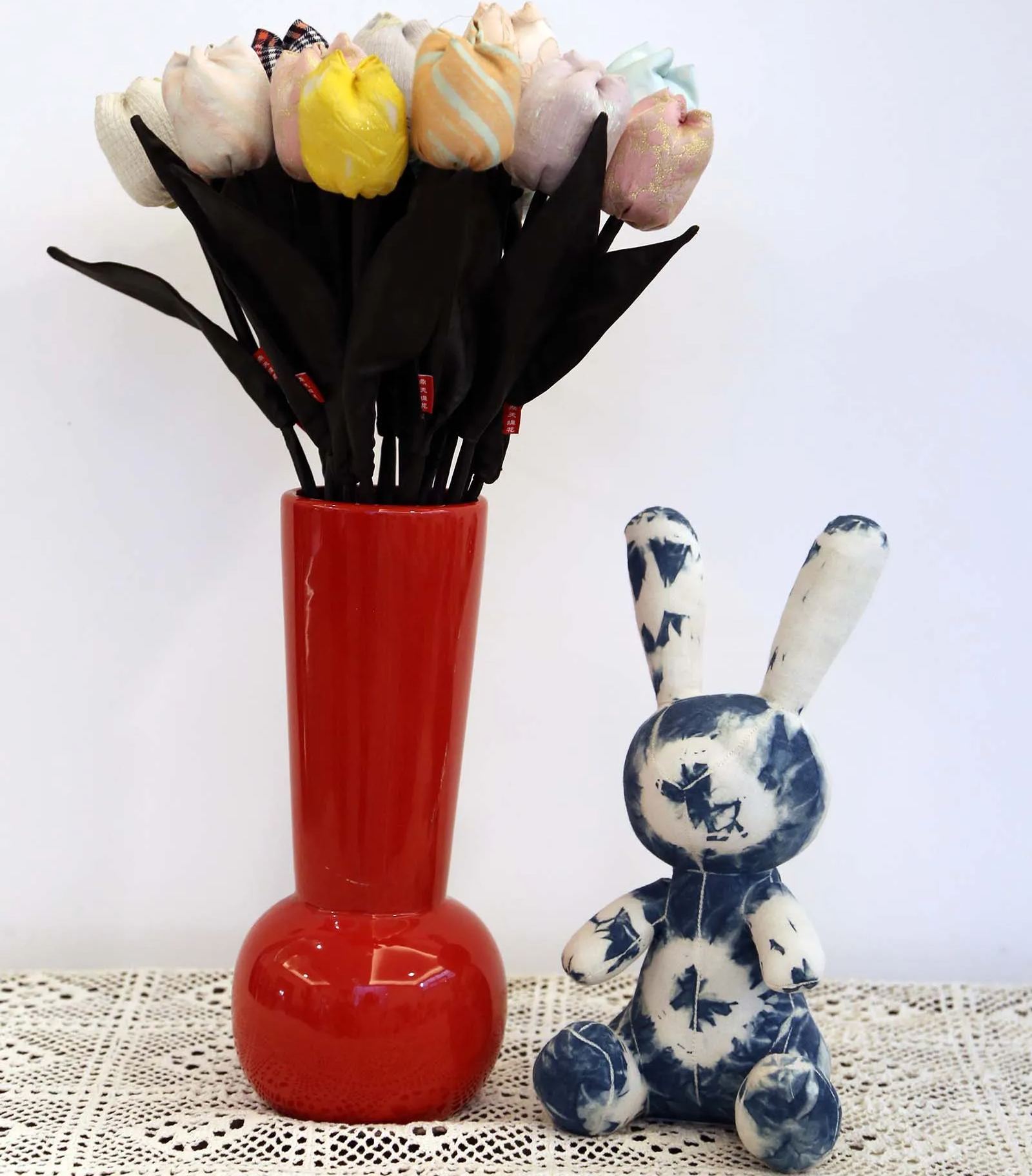 Handmade tulip Fabric-DIY Bouquet Classic Cotton for Decoration or Aromatherapy