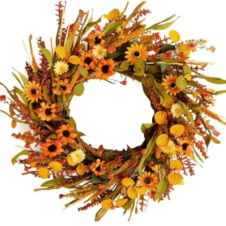 Autumn Harvest Floral Wreath