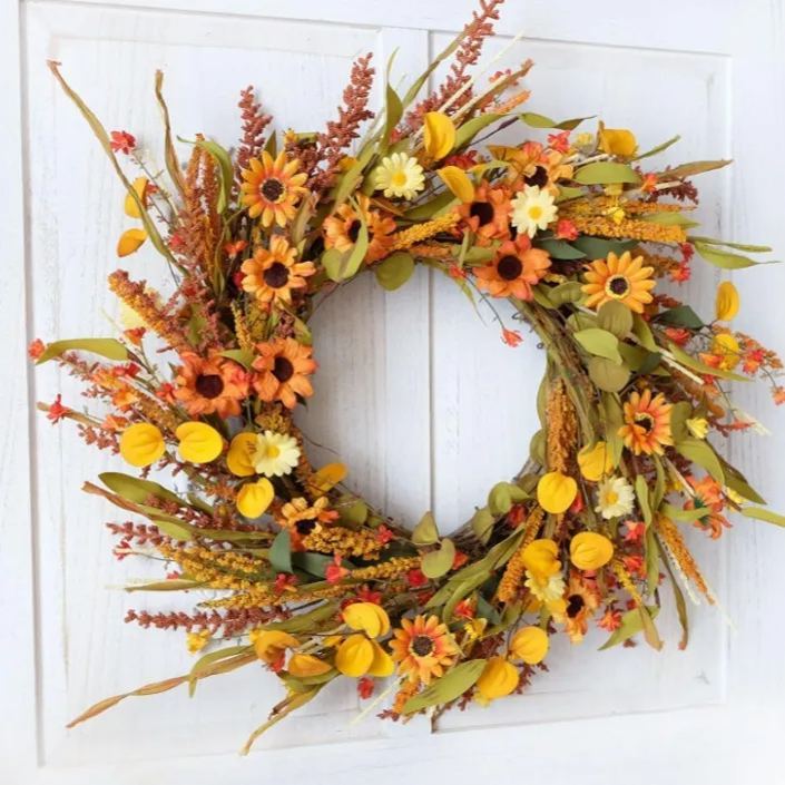 Autumn Harvest Floral Wreath