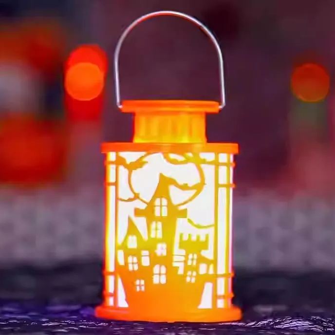 Handmade DIY Halloween Gift Pumpkin Lantern Decorations Children's Portable Luminous Lanterns Kits 3pcs