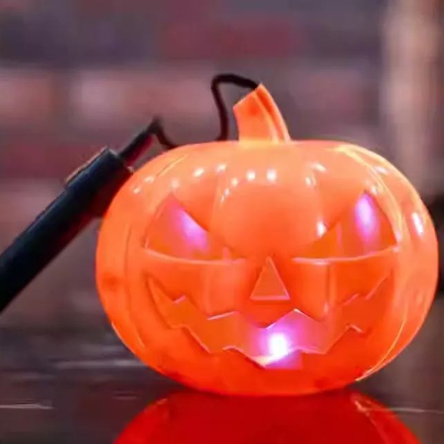 Handmade DIY Halloween Gift Pumpkin Lantern Decorations Children's Portable Luminous Lanterns Kits 3pcs