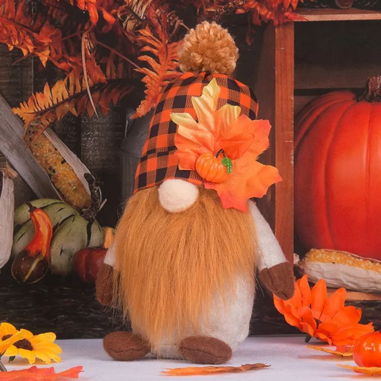 Thanksgiving Decorations Home Decor Plush Toy Dwarf Doll Faceless Soft Toy -Men