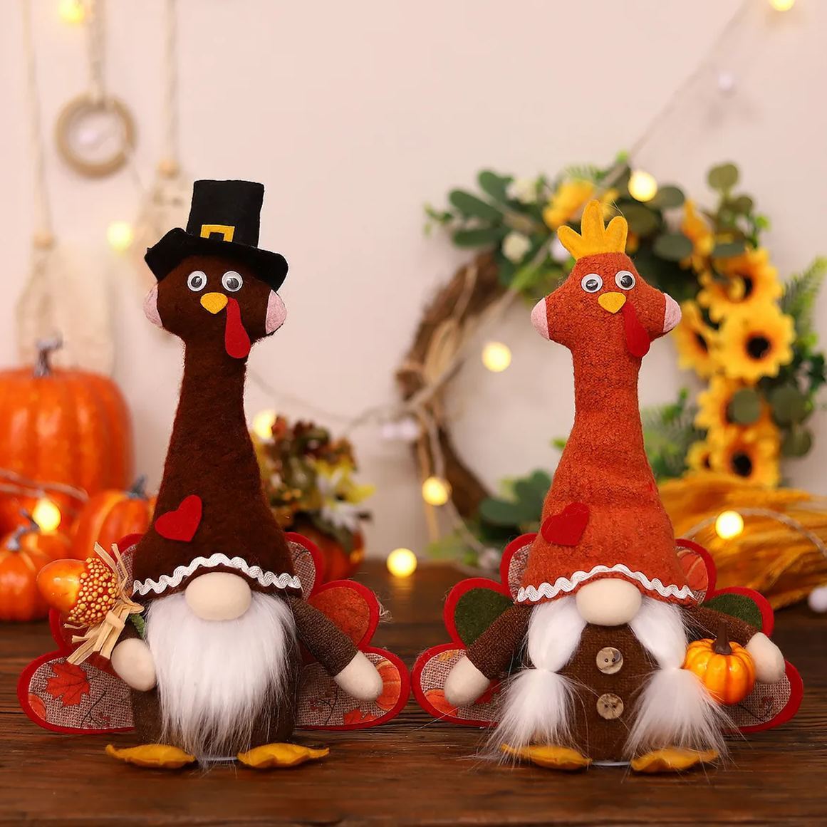 Plush Turkey Doll Kit Luminous  Couple 2 Pack