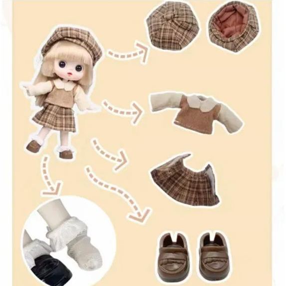 Multi-joint movable fashion simulation doll toy can be changed into a variety of custom posture styles toy gifts