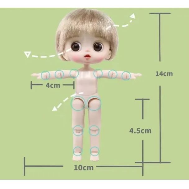 Multi-joint movable fashion simulation doll toy can be changed into a variety of custom posture styles toy gifts