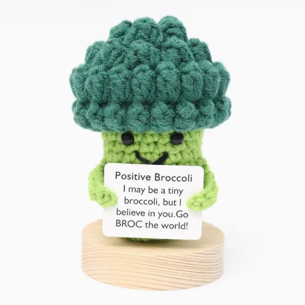 Crochet Realistic Food Ornament Adorable Handmade Food - themed Decor Positive message Pendant for Bag