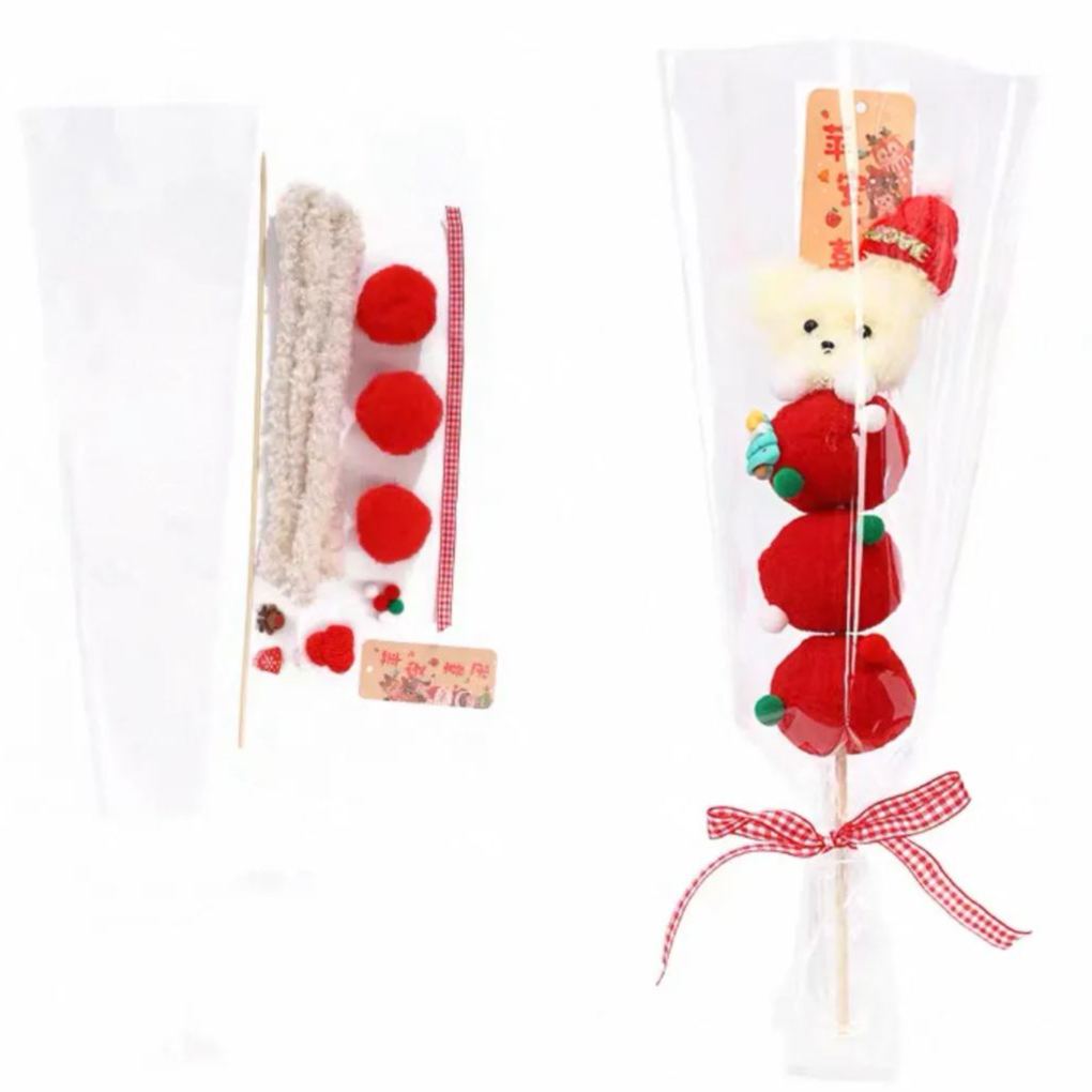 Handmade Christmas Puppy Tree Candied Haw Bouquet Creative Gift  Stuffed Animals