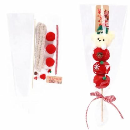 Handmade Christmas Puppy Tree Candied Haw Bouquet Creative Gift  Stuffed Animals