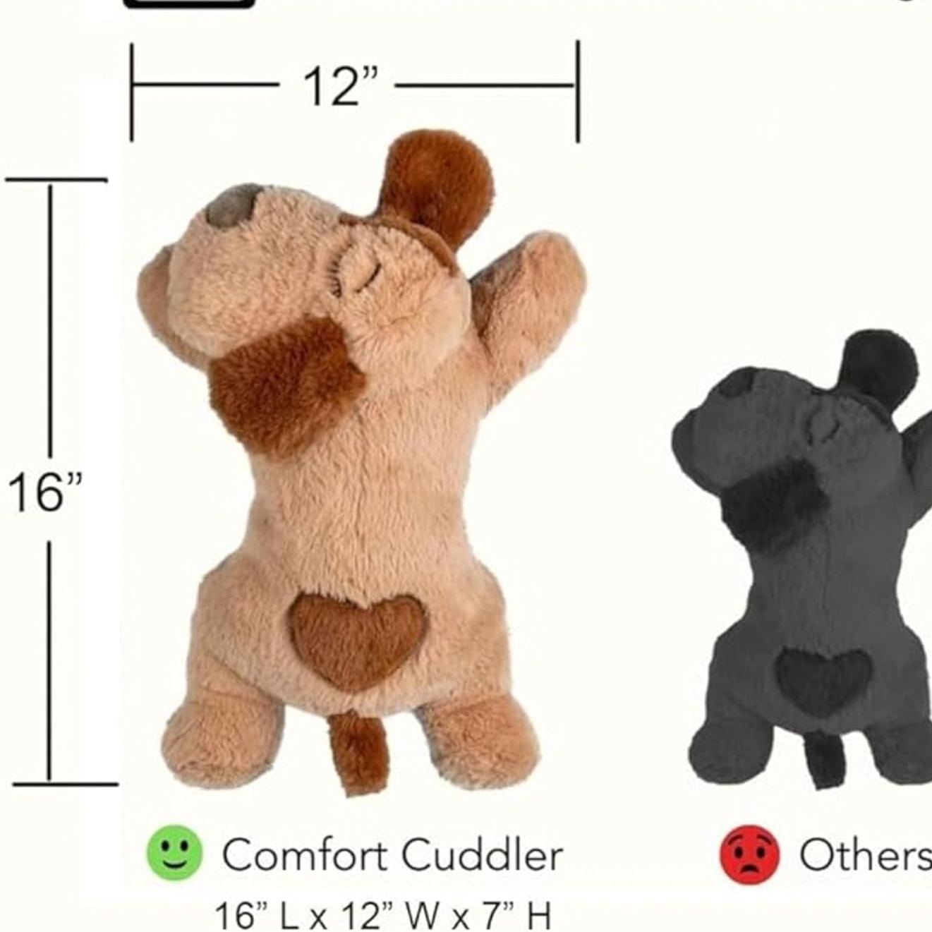 SleepEase Puppy Heartbeat Toy Dog Anxiety Relief Sleep Aid