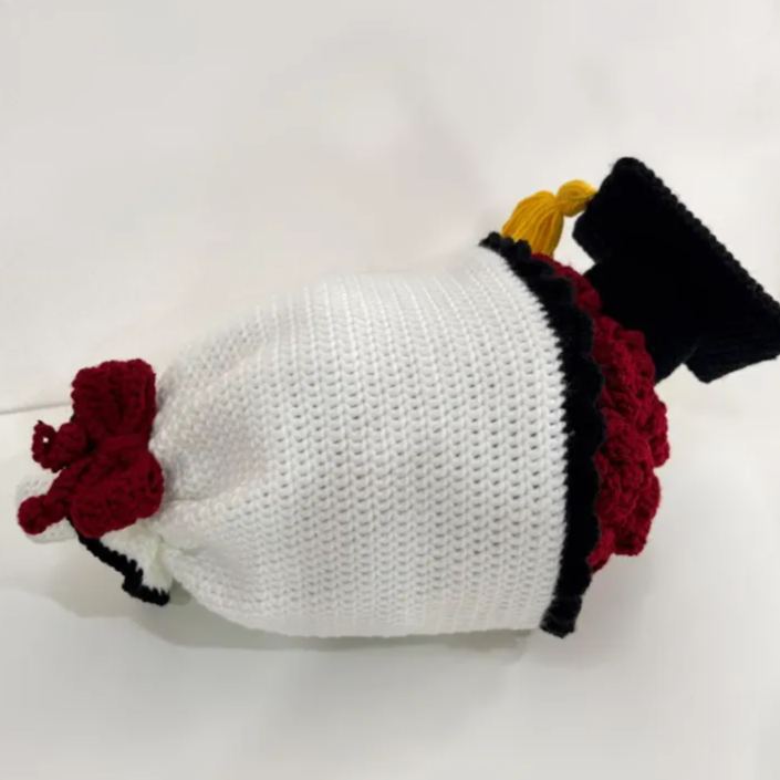 Graduation Crochet Bouquet Flower Dolls Handmade Reversible Doll Personalized Gift Lookalike from You Photo Finished Gifts