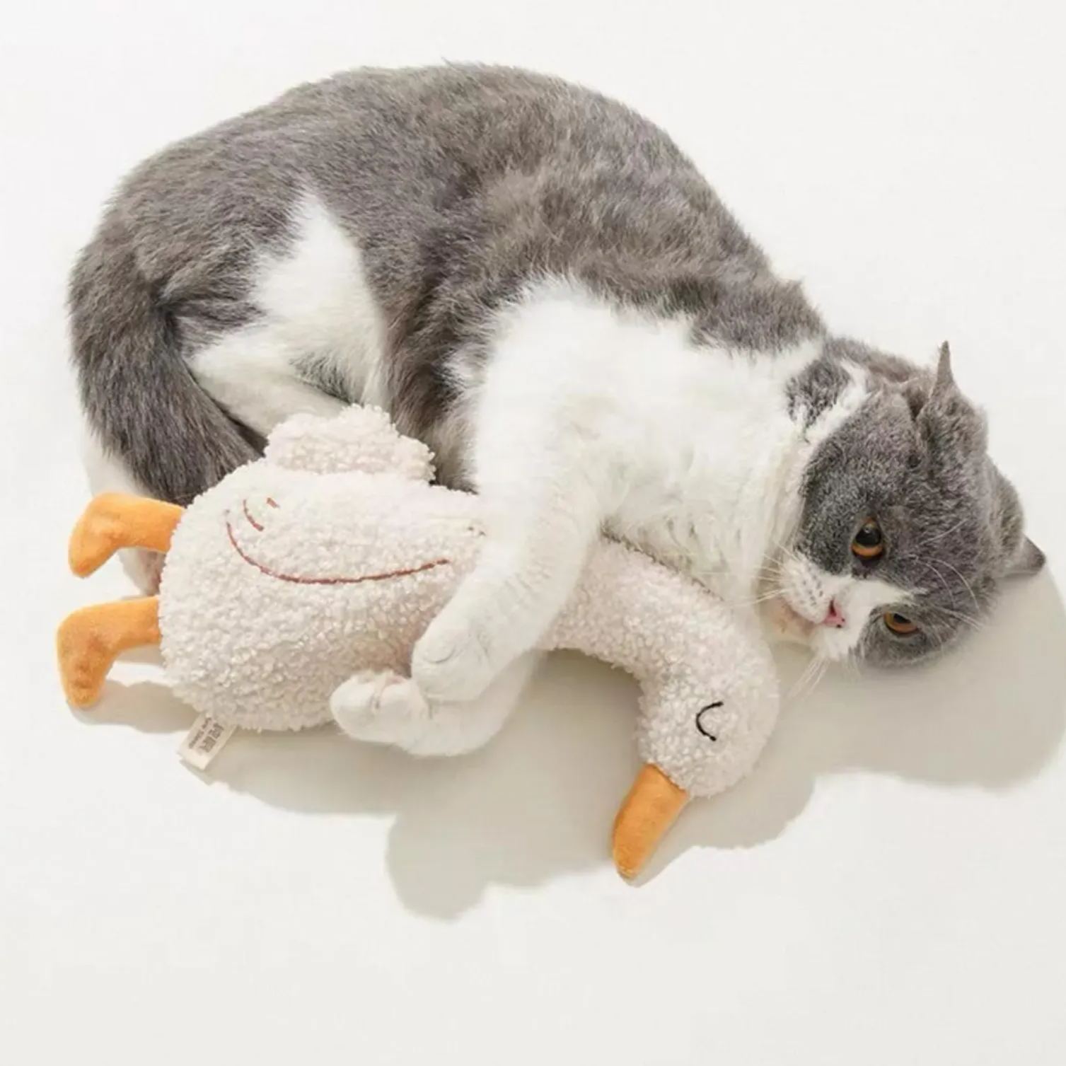 Cat Toy Fox and Goose Plush Toy,Soft Interactive Catnip Toy for Cats Kittens Cozy,Pet Toy Cat Gift for Cat Lovers