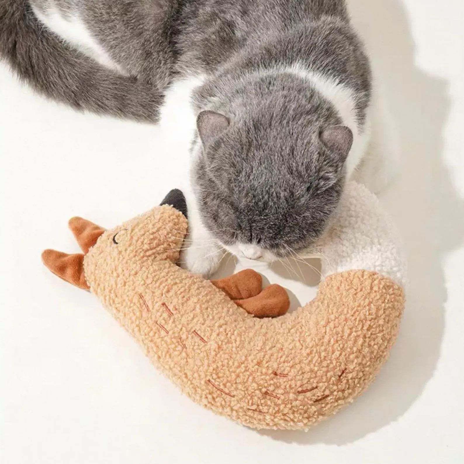 Cat Toy Fox and Goose Plush Toy,Soft Interactive Catnip Toy for Cats Kittens Cozy,Pet Toy Cat Gift for Cat Lovers