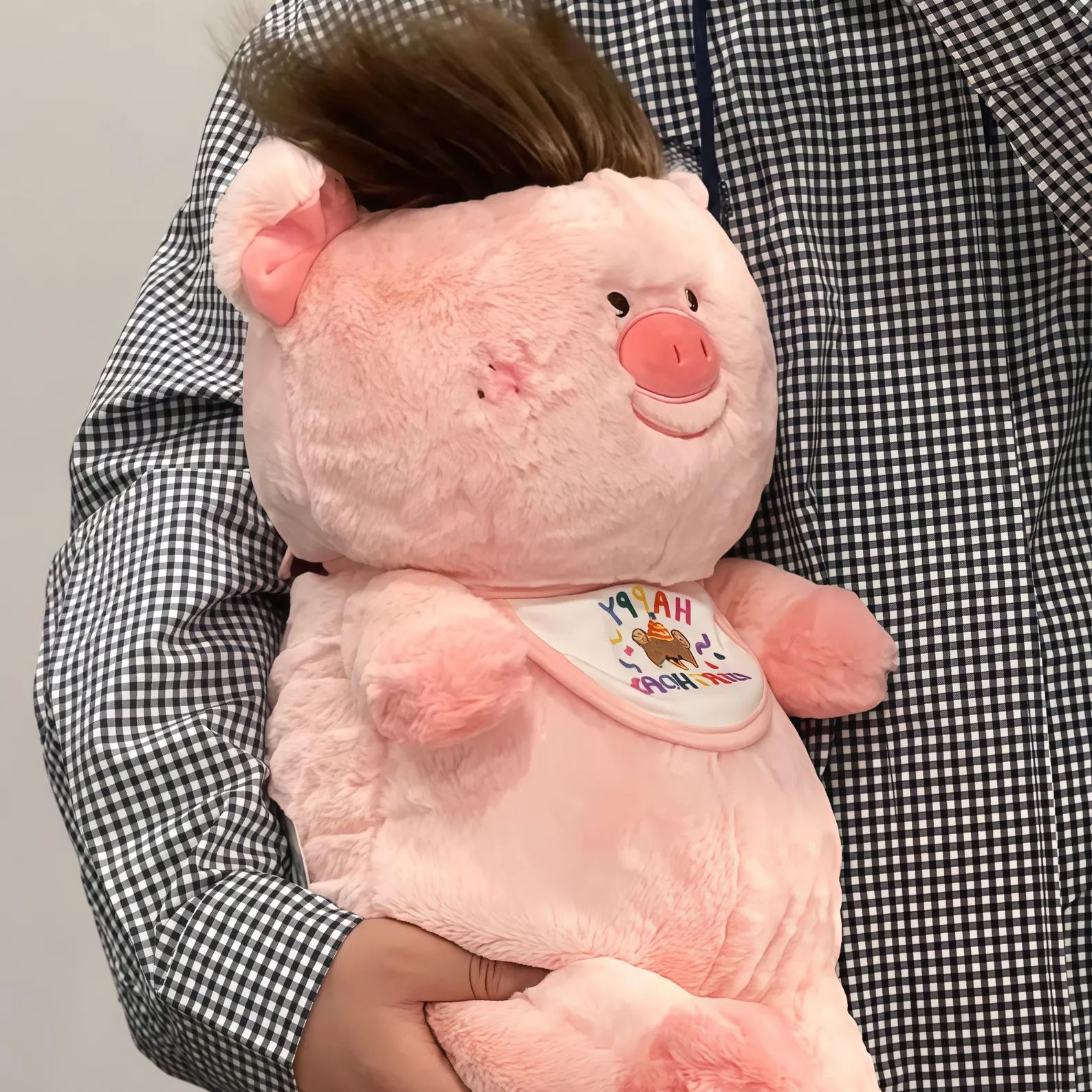 Stuffed Animal Dolls, Soft Plush Pig and Dog Dolls, Cute Animal Stuffed Toy, Cozy Cuddle Companion, Handmade Style Animal Doll