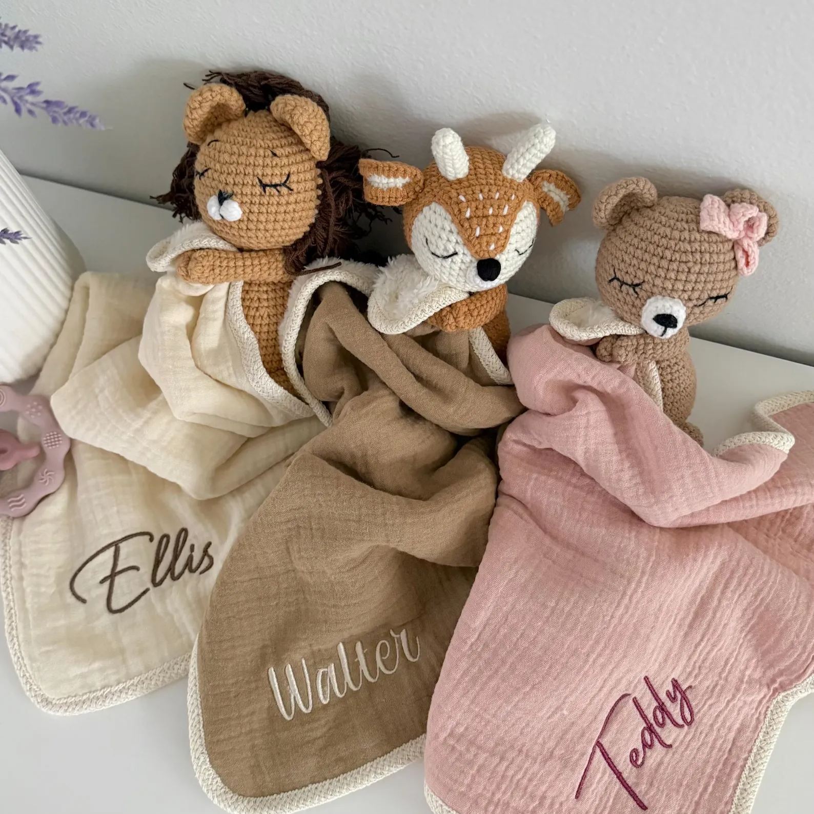 Handmade Plushies Crochet Animal Plush Dolls, Personalized Stuffed Animals Adult Sleep Companion
