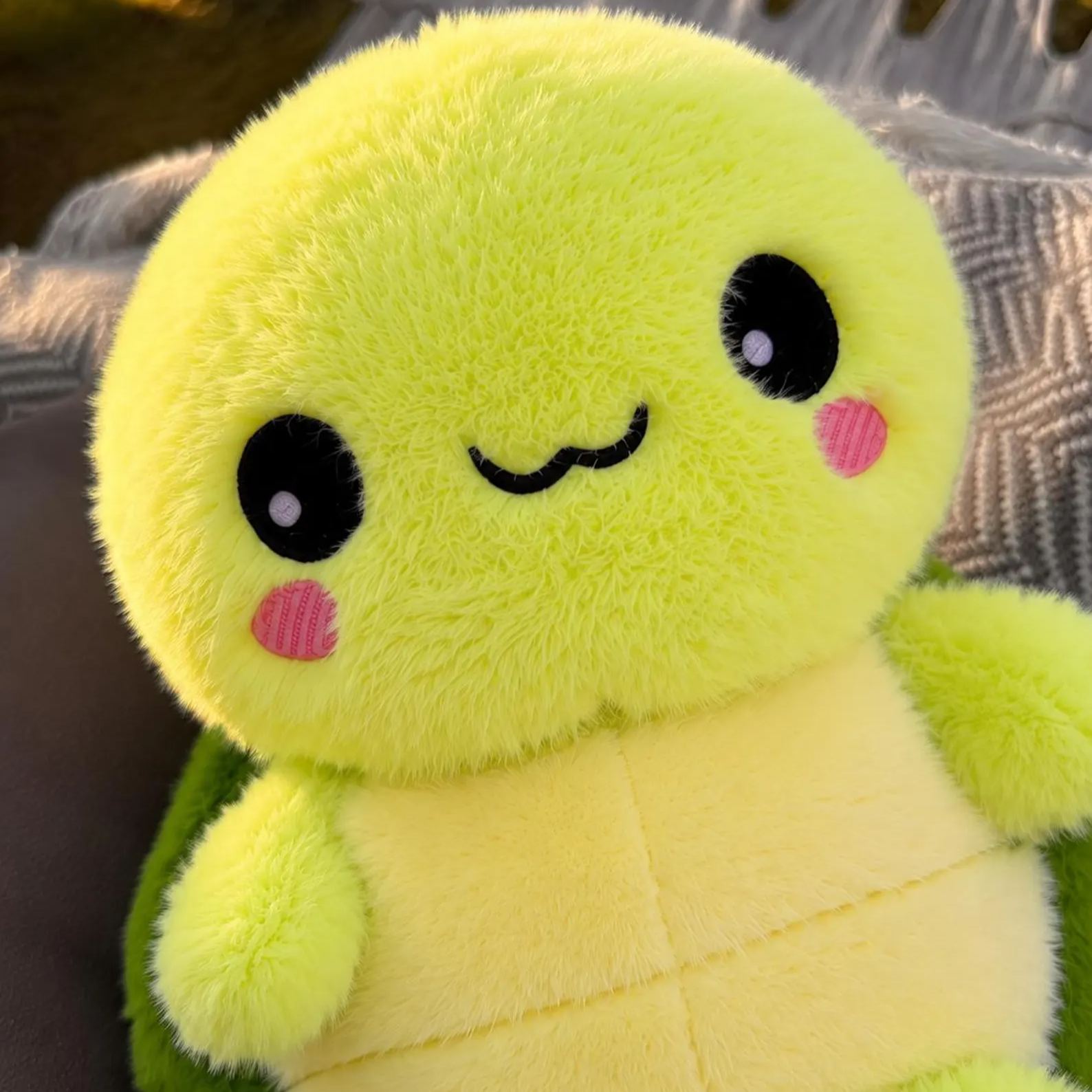Handmade Plushies Turtle Toy, Custom Stuffed Animal Doll, Cute Plushie Gifts for Kids, Friends, Family and Pet Lovers, Green