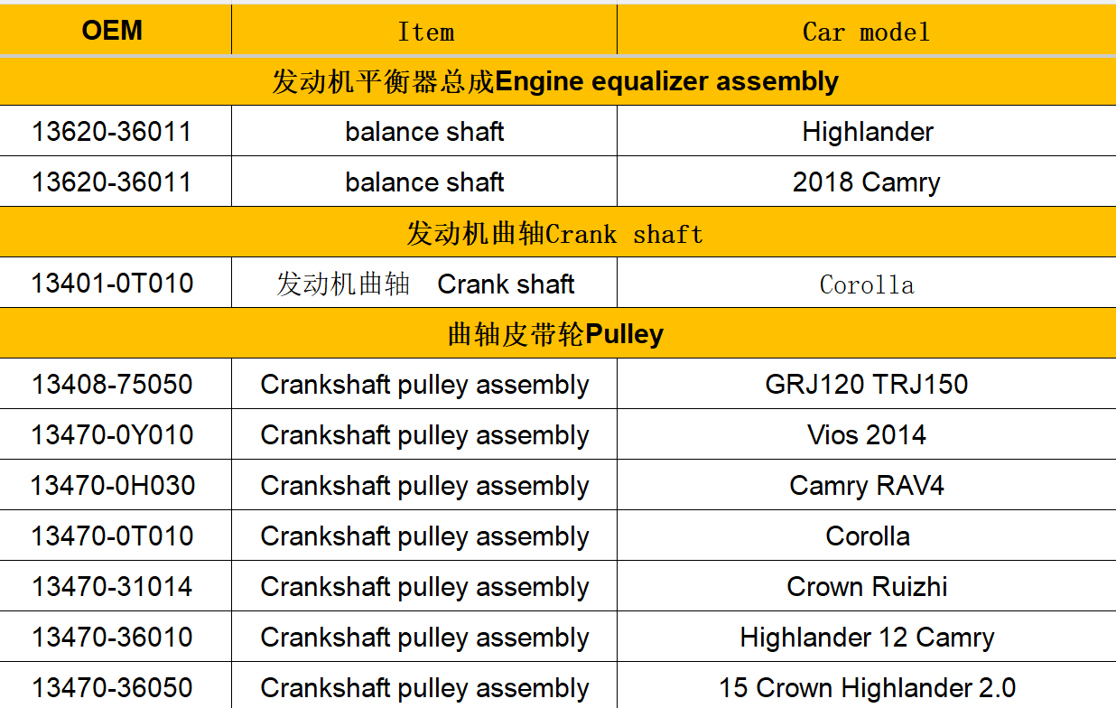 BALANCER ASSY 13620-36020 13620-36011