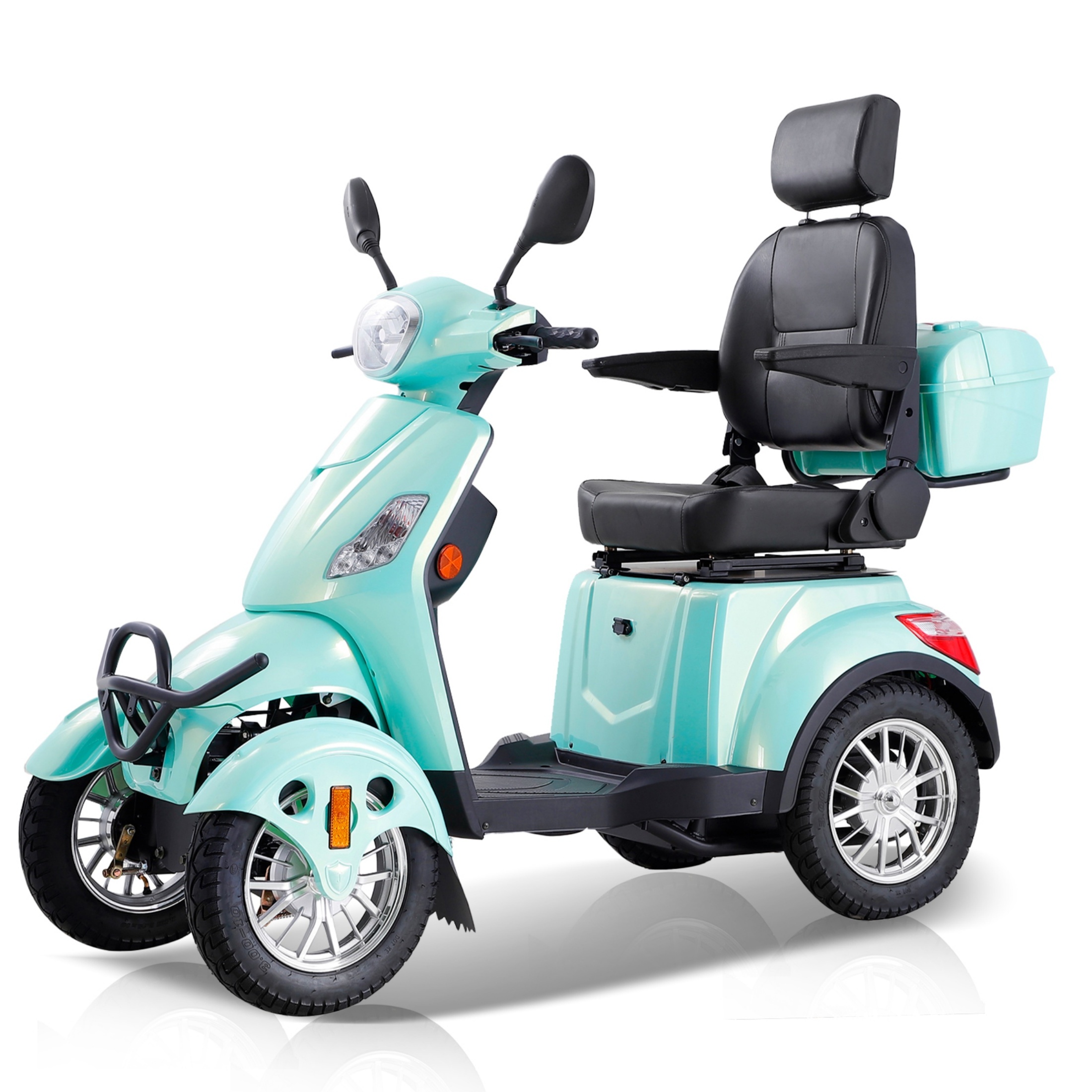 Xlluproid 800W All Terrain Mobility Scooter for Seniors Adults - 500LBS Capacity 4 Wheel Heavy Duty Handicap Scooter w/Charger Remote