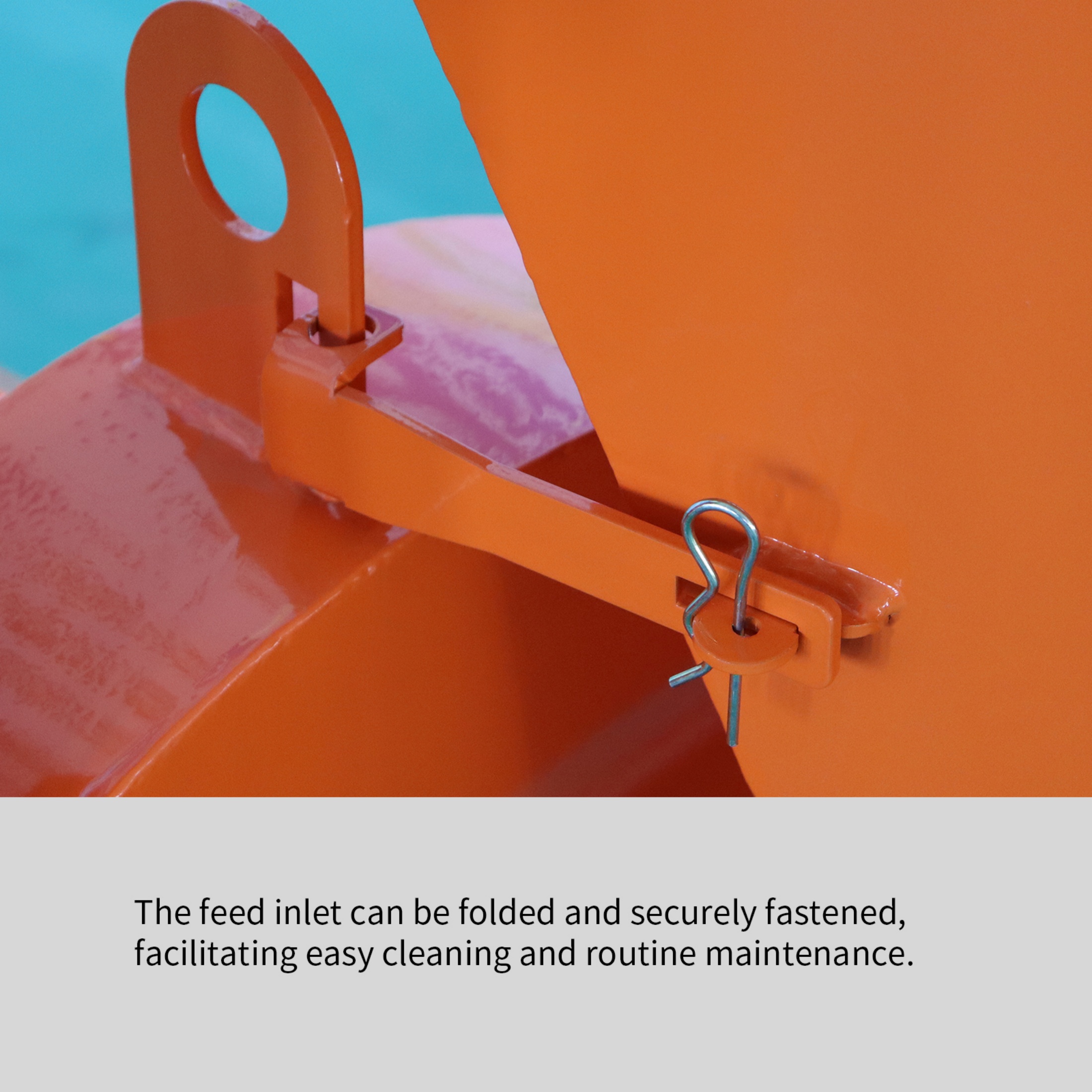 QEEKA BX42S 4-Inch Capacity PTO Wood Chipper,3-Point Tractor Attachment for Compact Tractors Under 45 HP，Orange