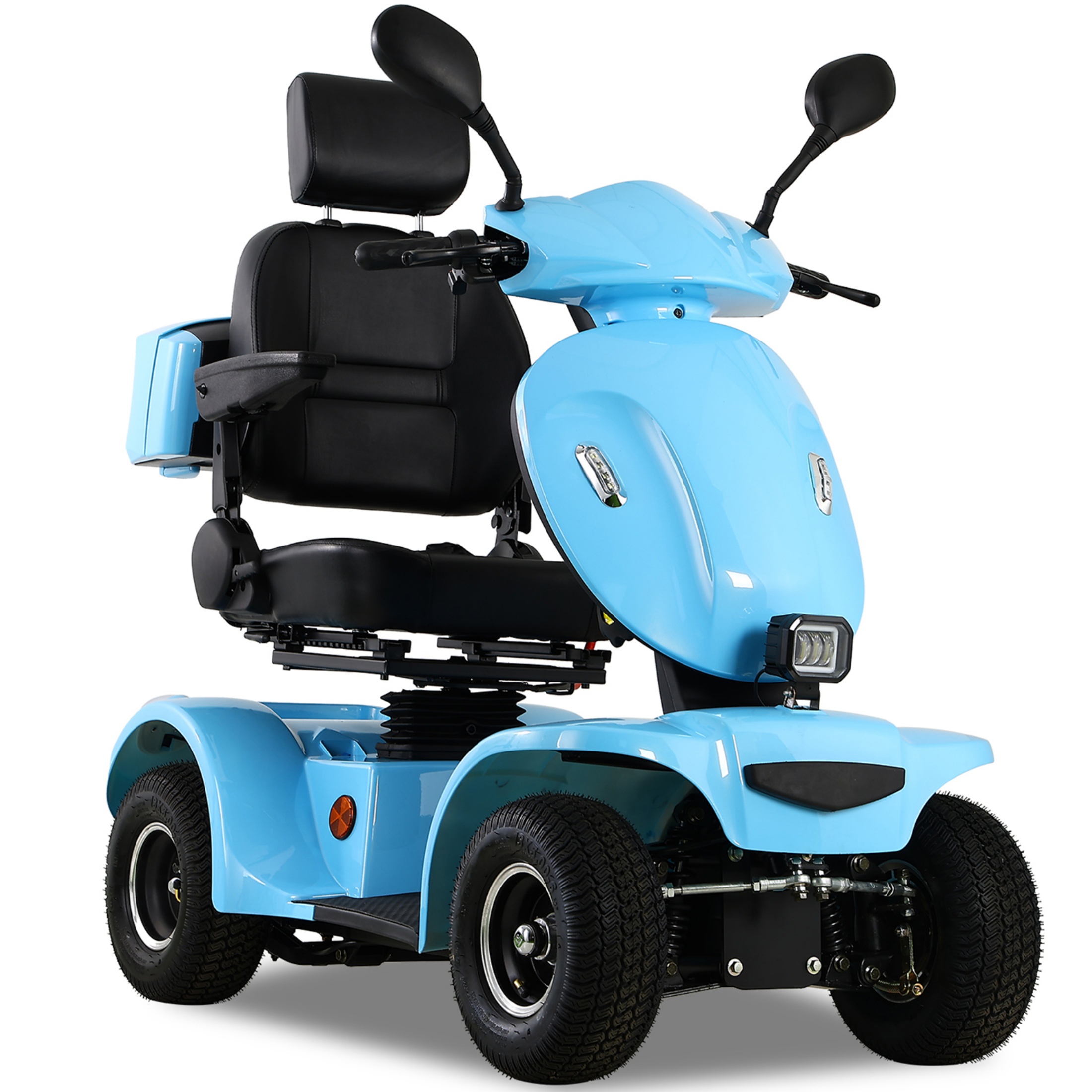 QEEKA Heavy Duty 4 Wheel Electric Mobility Scooter for Seniors & Adults,All Terrain,1000W Brushless Motor,33 Miles Long Range
