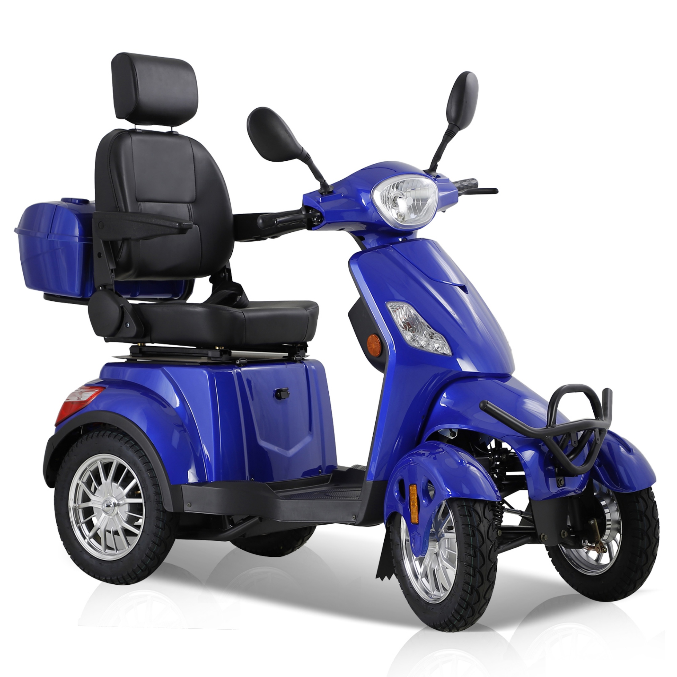 QEEKA Mobility Scooters,Heavy Duty 4 Wheel for Seniors & Adults 500lbs Capacity - Electric Powered Chair,800W,Red