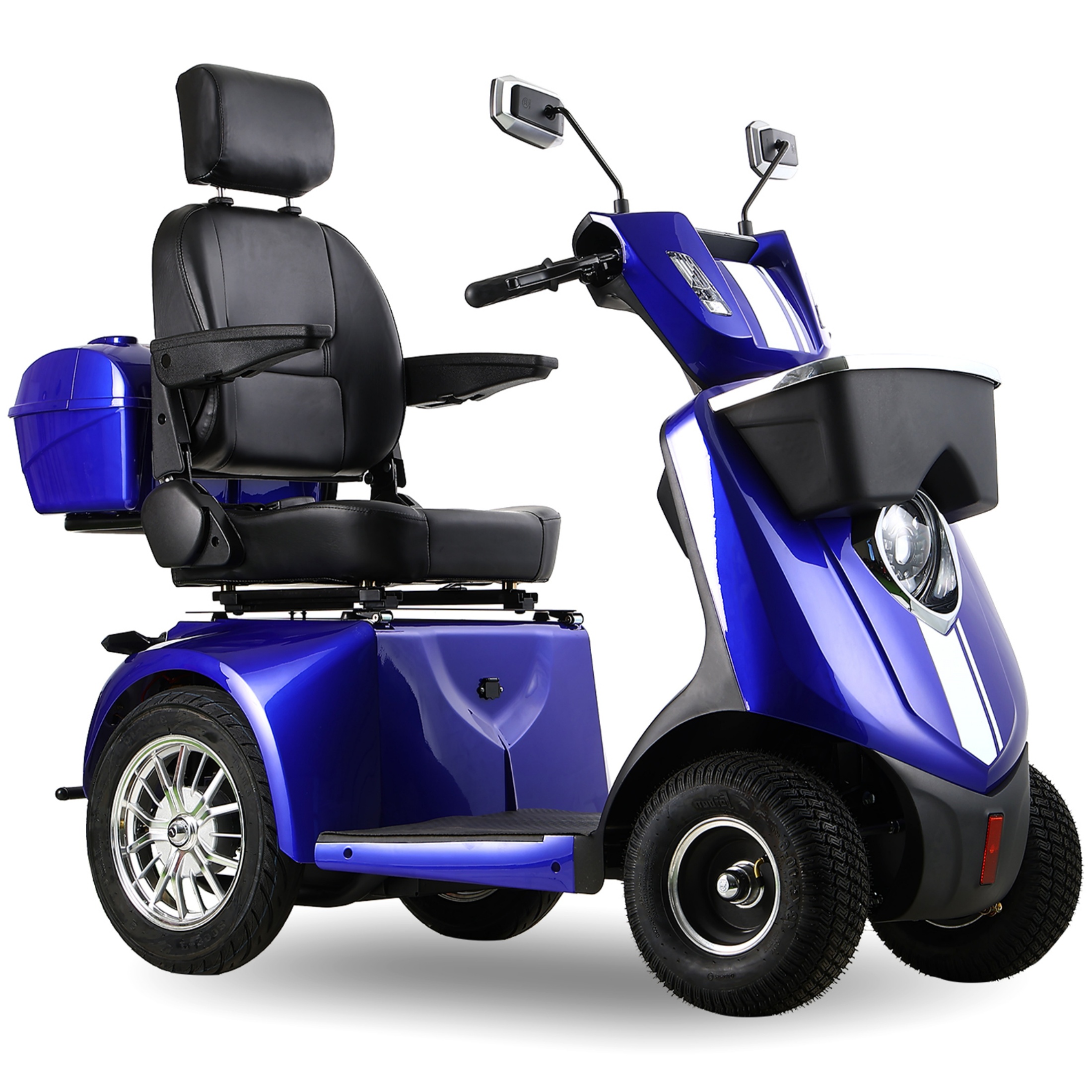 Xlluproid 1000W Heavy-Duty 4 Wheel Mobility Scooter - 500LBS Capacity All Terrain Electric Cart for Seniors,Adults
